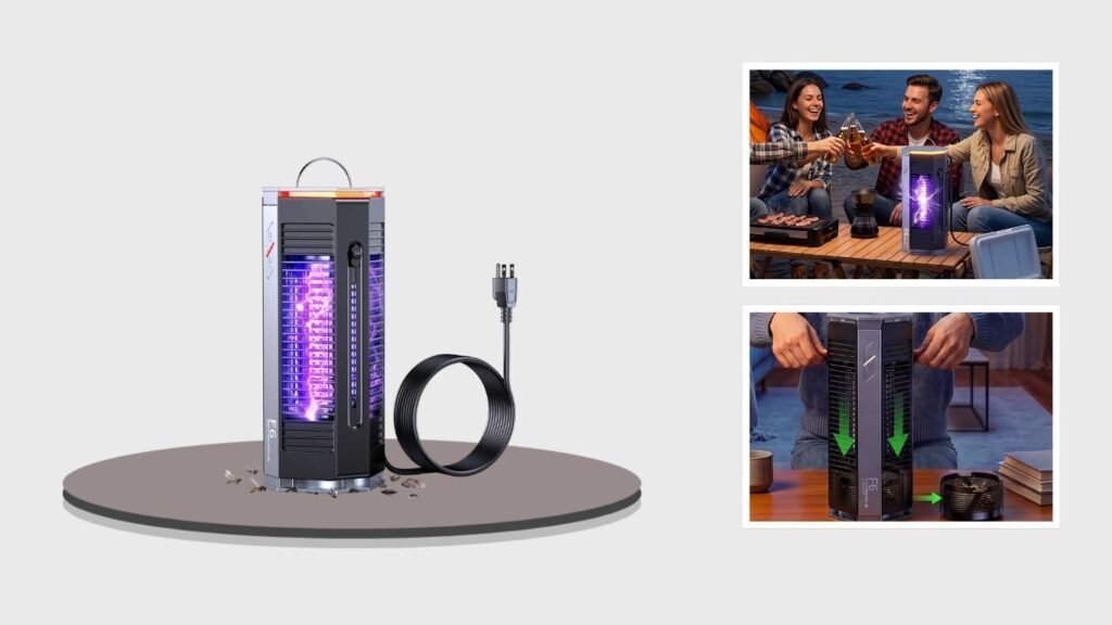 Dual-Mode Electric Mosquito & Bug Zapper