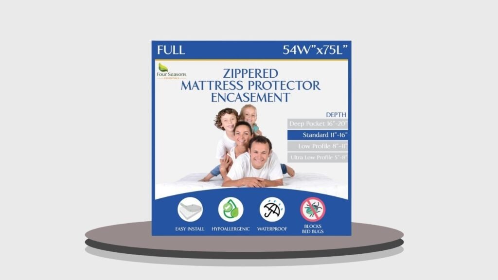 Waterproof Zippered Mattress Protector Encasement