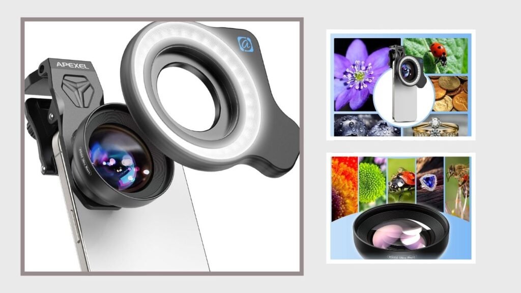 Evil Eye HB100U Smartphone Macro Lens with Ring Light