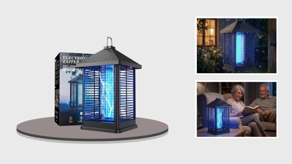 Electric Indoor & Outdoor Bug Zapper with Sensor