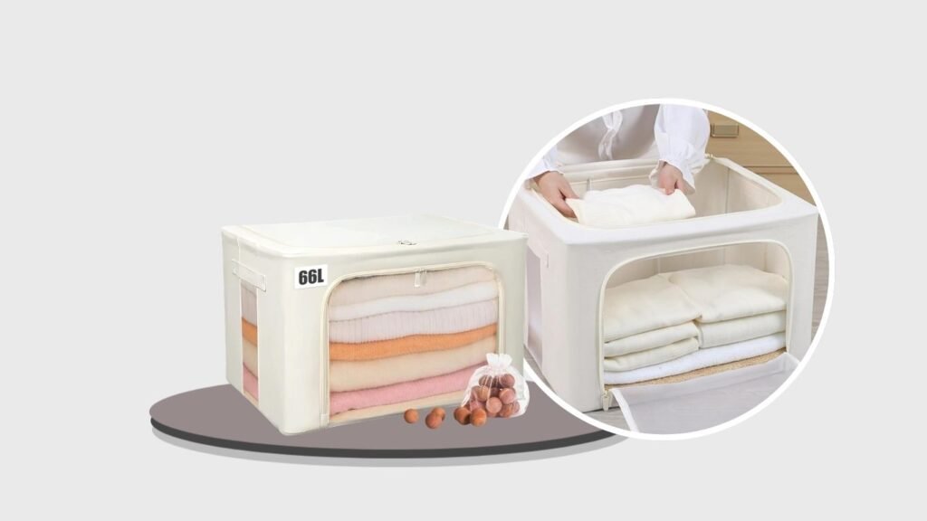 Large Cashmere Sweater Storage Bag with Cedar Protection