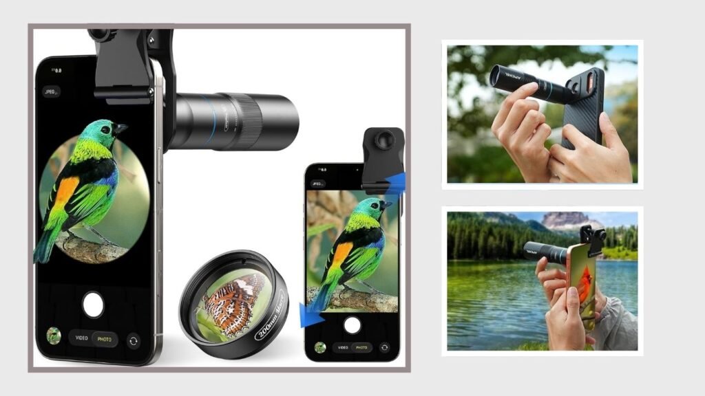 APEXEL 10X Tele-Macro Pro 2-in-1 Smartphone Lens