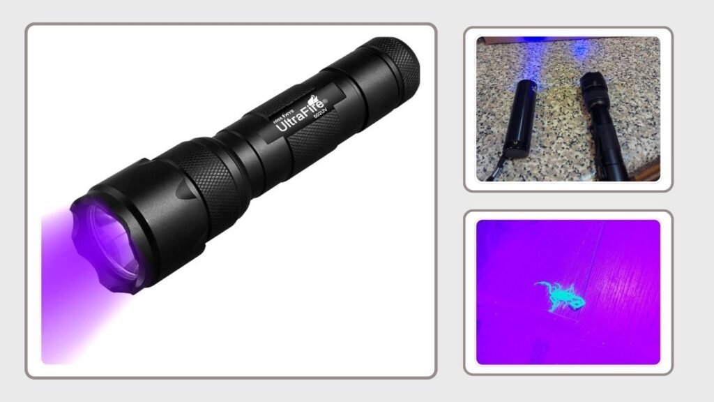 ULTRAFIRE 502UV Zoomable UV Inspection Flashlight