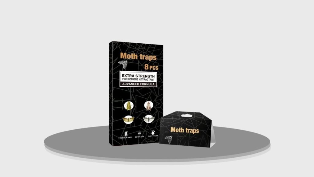 Upgraded Sticky Clothes & Pantry Moth Pheromone Traps