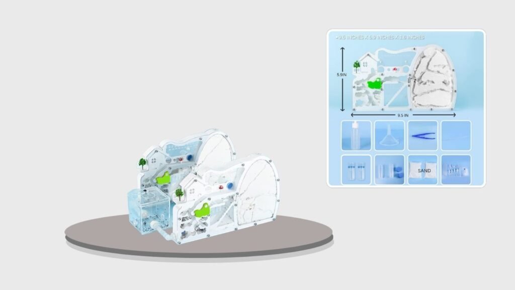 ELNMLHT 2PCS Connecting Ant Farm Castle Kit