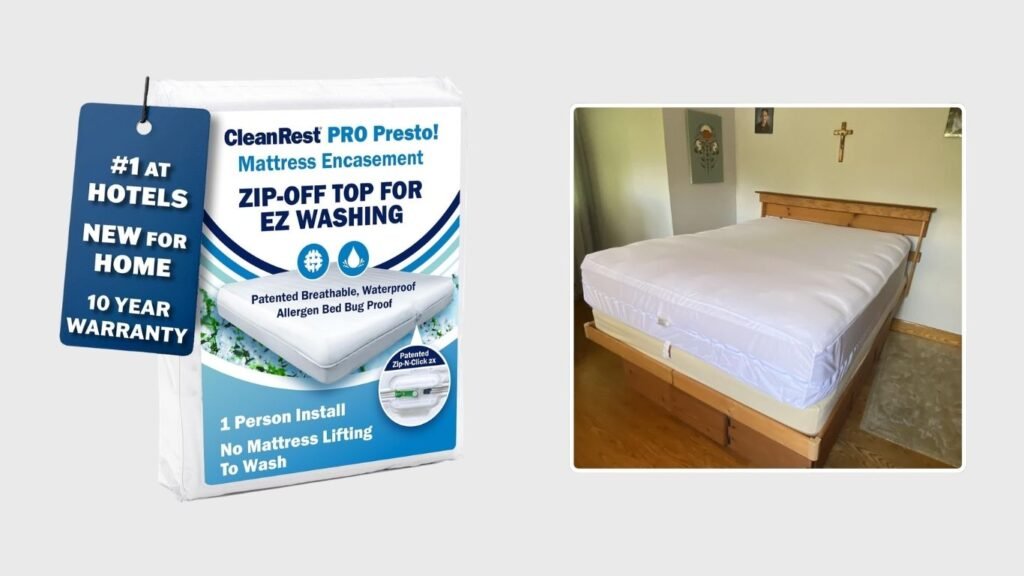 CleanRest PRESTO Zip-Off Mattress Encasement