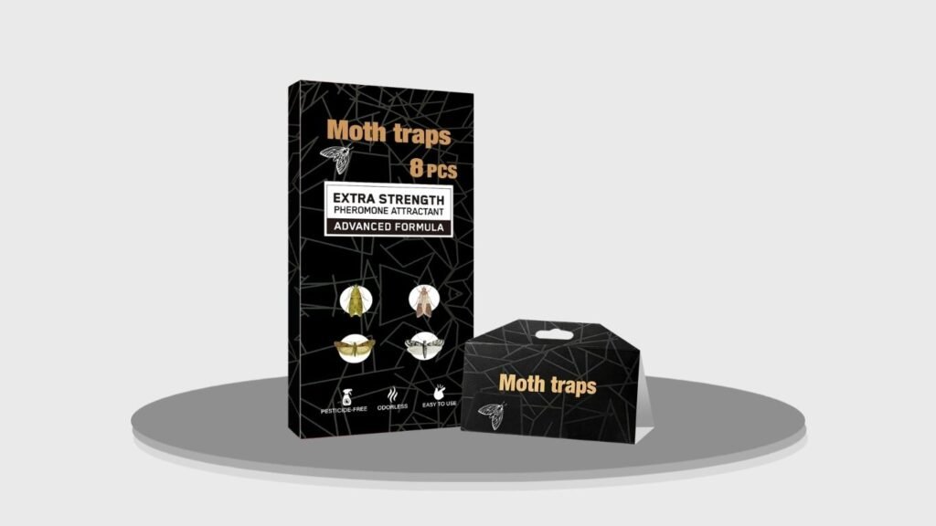  Upgraded Sticky Clothes Moth Pheromone Traps
