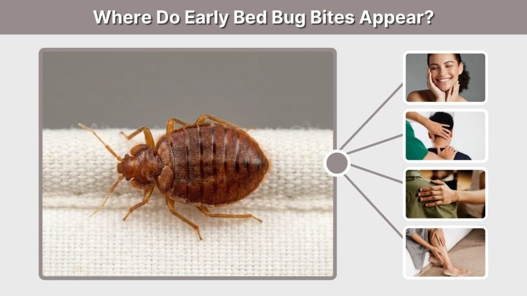 Where Do Early Bed Bug Bites Appear?