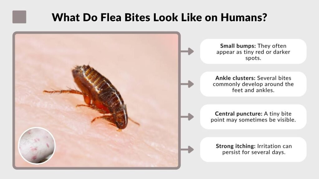 What Do Flea Bites Look Like on Humans?