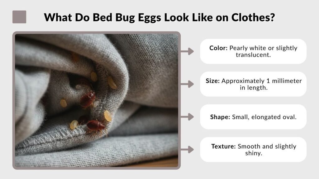 What Do Bed Bug Eggs Look Like on Clothes?