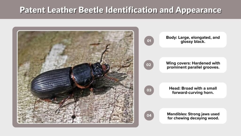 Patent Leather Beetle Identification and Appearance
