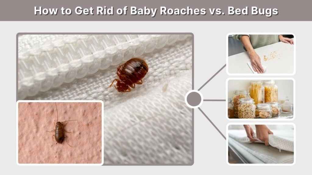 How to Get Rid of Baby Roaches vs. Bed Bugs