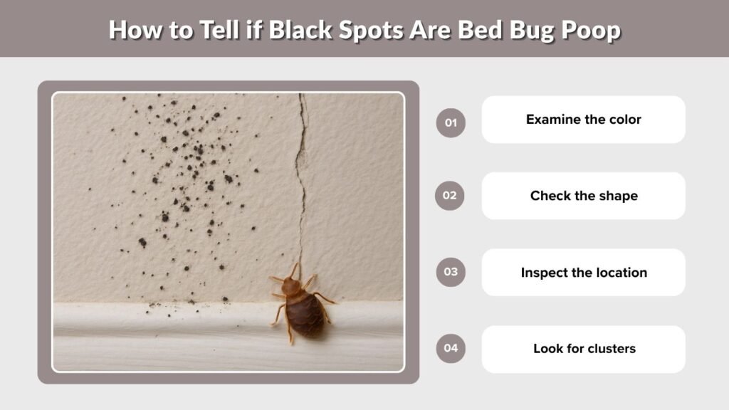 How to Tell if Black Spots Are Bed Bug Poop