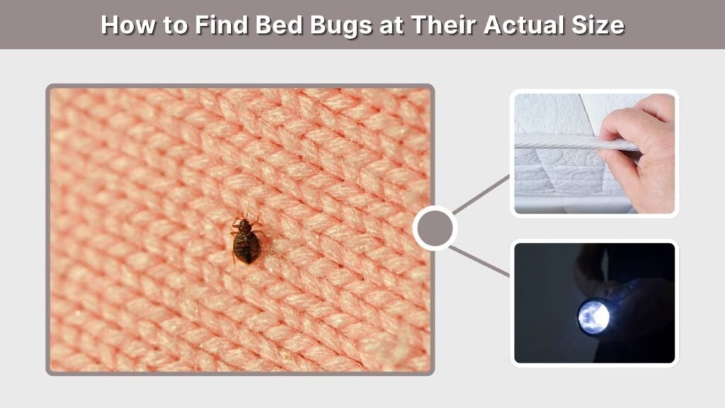How to Find Bed Bugs at Their Actual Size